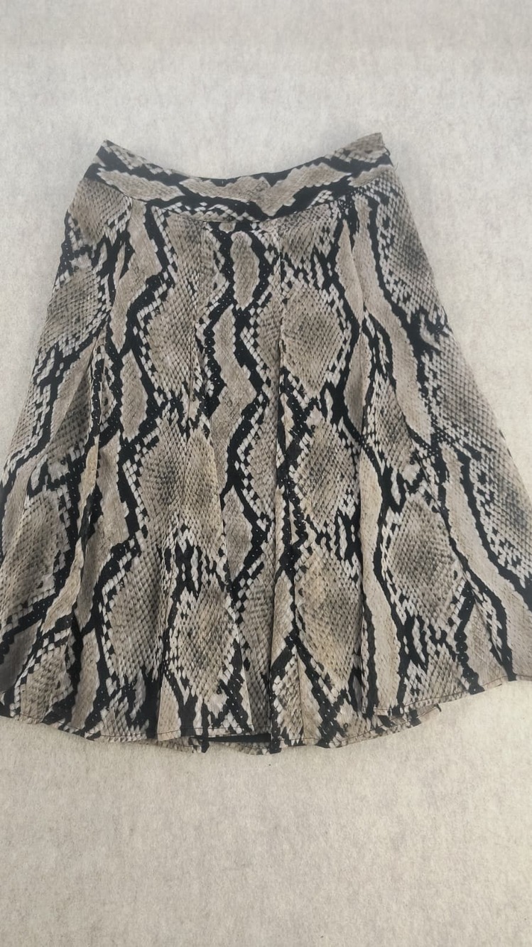 Snake skin print Attention skirt size S